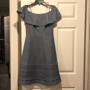 Banana Republic off-shoulder chambray dress